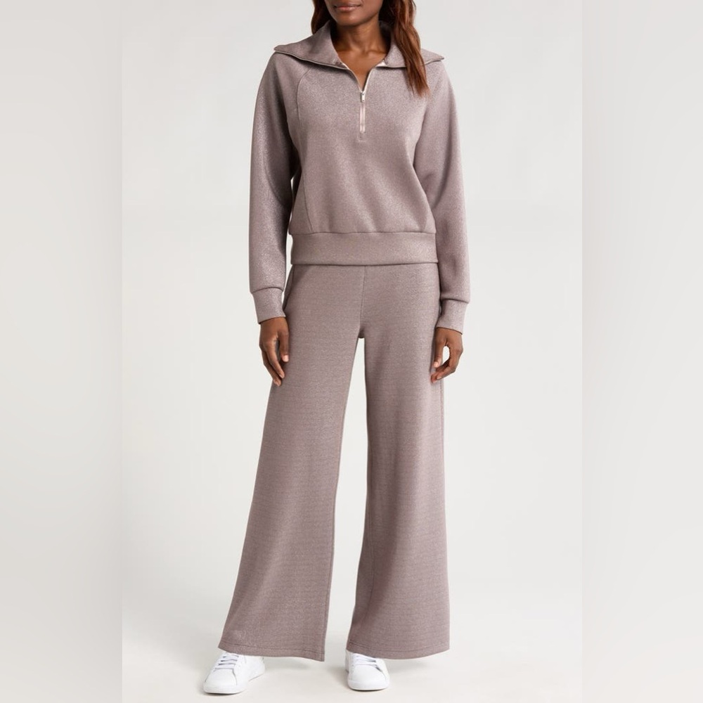SPANX AirEssentials Shimmer Wide Leg Pants